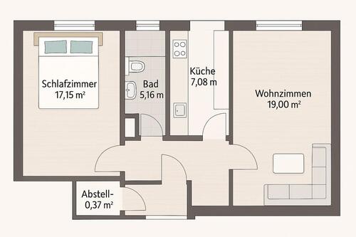 Foto - 2-zimmer Wohnung inkl. Hobbyraum im Keller , in Heroldsberg