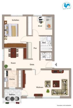 Foto - 3.5 Zimmer Etagenwohnung zur Miete in Biberach an der Riß