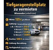 Tiefgaragenstellplatz zu vermieten – Winnenden (unbefristet)