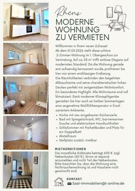 Foto - Wohnung in Rhens 53qm - 605,00&nbsp;EUR Kaltmiete, ca.&nbsp; 53,00&nbsp;m&sup2;