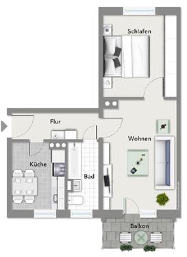 Foto - 2 Zimmer Etagenwohnung zur Miete in Dresden