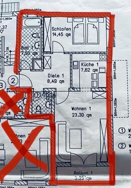 Foto - 2 Zimmer Etagenwohnung zur Miete in Gersthofen