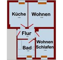 2R Wohnung zu vermieten - 370,00&nbsp;EUR Kaltmiete, ca.&nbsp; 40,00&nbsp;m&sup2; in Kamenz (PLZ: 01917)