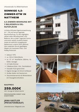 Foto - Attraktive 4,5-Zimmer Wohnung mit 3 Balkonen & XXL-Nutzfläche