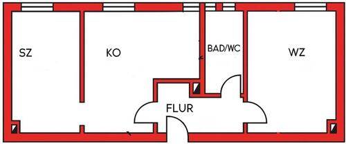 Foto - Zu vermieten - 2-Raum-Wohnung am Zwenkauer See