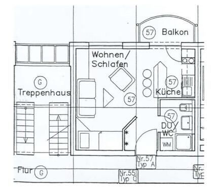 Foto - 1 Zimmer Etagenwohnung zur Miete in Cottbus
