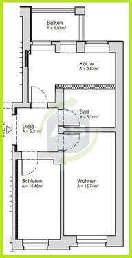 Foto - 2 Zimmer Erdgeschoßwohnung zur Miete in Zwickau
