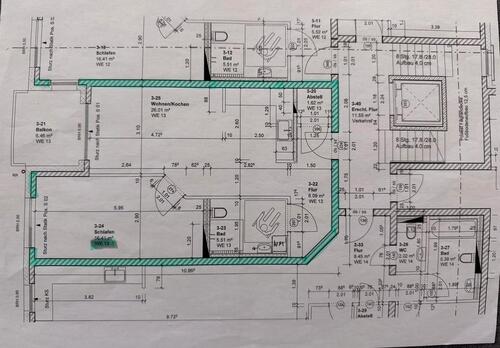 Foto - Helle, geräumige 2-Raum-Wohnung in Mühlhausen Thüringen