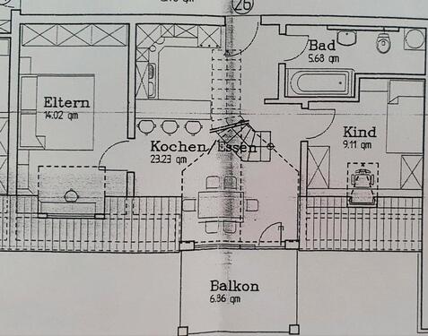 Foto - 3 Zimmer Dachgeschoßwohnung in Rheinfelden (Baden)
