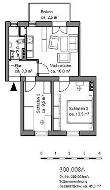 Foto - 2 Zimmer Etagenwohnung in Hannover