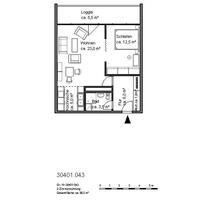 2-Zimmer-Wohnung mit Balkon - 533,00&nbsp;EUR Kaltmiete, ca.&nbsp; 56,43&nbsp;m&sup2; in Hannover (PLZ: 30177) Vahrenwald-List