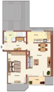 Foto - 2 Zimmer Dachgeschoßwohnung zur Miete in Mönchengladbach