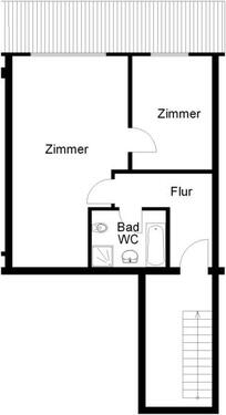 Foto - 2 Zimmer Dachgeschoßwohnung zur Miete in Osnabrück