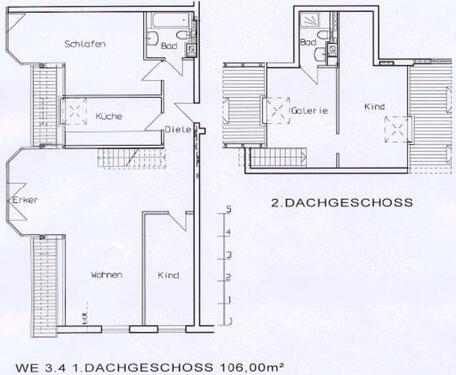 Foto - helle 5Zimmer 116qm ! Maisonettewohnung mit Fussbodenheizung