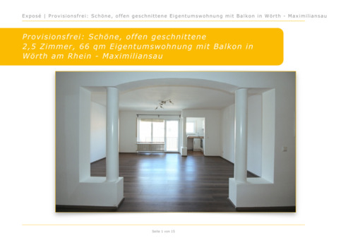 Foto - Helle 2,5-Zimmer Eigentumswohnung (66 qm) mit Balkon in Wörth