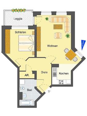 Foto - 2 Zimmer Etagenwohnung zur Miete in Recklinghausen