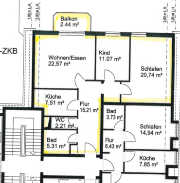 Foto - Wohnung Bobingen - 3 Zimmer - 2.OG