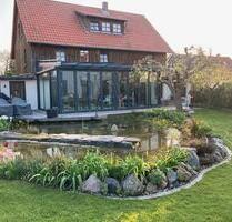 Saniertes Fachwerkhaus, Bauernhaus, Wintergarten, Teich in Bornum - Königslutter am Elm