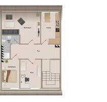 3 Raum Dachgeschoss-Wohnung in kalten Eigen Bottrop