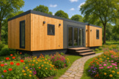 Foto - Sofort verfügbares Fertighaus Mobilheim Tinyhaus Tinyhouse mit PV-Vorrichtung I 50m² I 1 Schlafzimmer