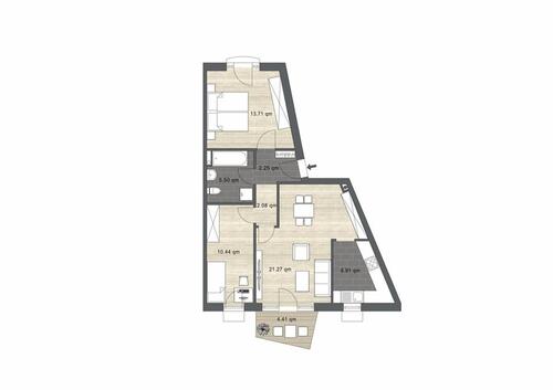 Foto - 2 Zimmer Etagenwohnung zur Miete in Kiel