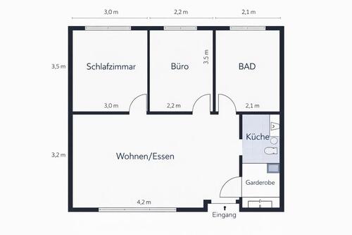 Foto - 2,5 Zimmer Appartement in Eltmann