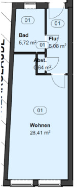Foto - Einzimmerwohnung Bahnhofstr. 96, 47178 Duisburg