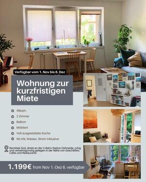 Foto - Komfortable und hell möblierte 2-Zimmer-Wohnung in Hamburg-Barmbe