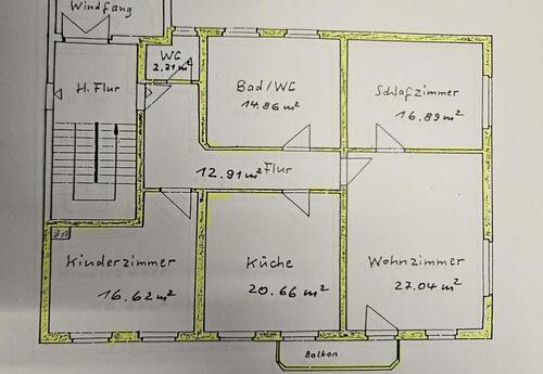 Foto - 3 Zimmer Etagenwohnung zur Miete in Neukirch/Lausitz