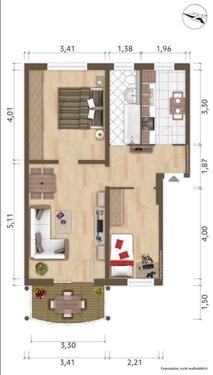 Foto - Nachmieter 3 Raumwohnung - 470,00 EUR Kaltmiete,