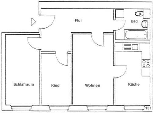 Foto - Brandenburg: 3-Raumwohnung am Waldrand (206157)