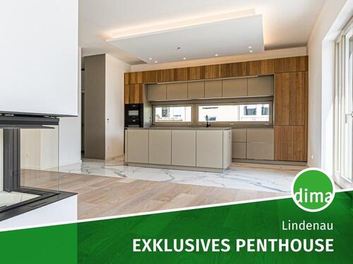 Foto - Hinterhaus-Penthouse mit großer, sonniger Terrasse, Einbauküche, Kamin, TG-Stellplätzen u.v.m.