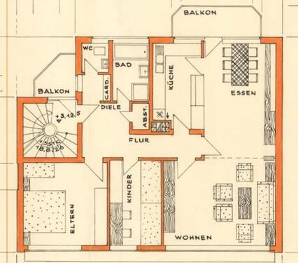 Foto - renovierte Wohnung 100m² in Groß Reken zu vermieten, Einbauküche.