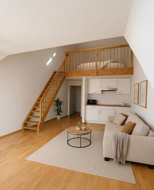 Foto - helle Maisonette 2-Zimmer Wohnung mit Balkon 29m² Kiel Kronshagen Nähe CAU Universität