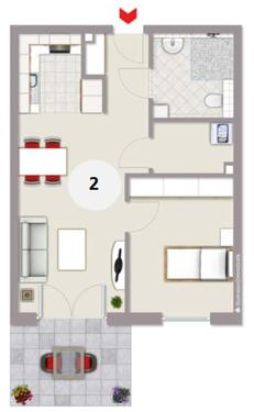 Foto - 2 Zimmer Erdgeschoßwohnung zur Miete in Owschlag