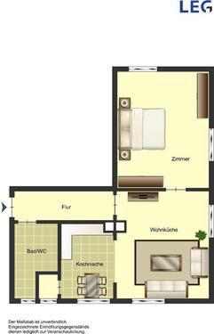 Foto - 2 Zimmer Erdgeschoßwohnung zur Miete in Beverungen