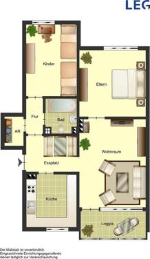 Foto - 3 Zimmer Etagenwohnung zur Miete in Bocholt