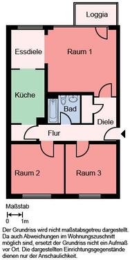 Foto - Etagenwohnung in Hagen zur Miete