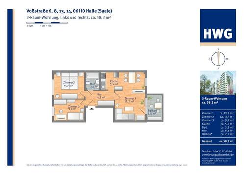 Foto - Etagenwohnung in Halle (Saale)