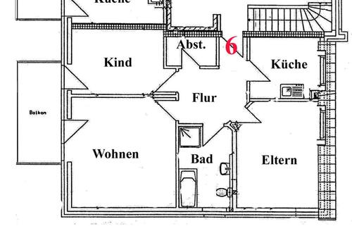 Foto - Etagenwohnung in Rheine zur Miete