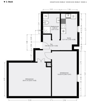 Foto - 2 Zimmer Etagenwohnung in Stuttgart