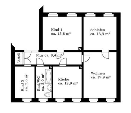 Foto - Etagenwohnung in Adorf/Vogtland zur Miete