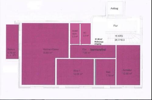 Foto - 3-Zimmer-Wohnung in Beilngries - 439.500,00&nbsp;EUR Kaufpreis, ca.&nbsp; 81,50&nbsp;m&sup2;