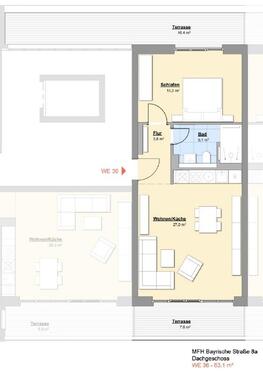 Foto - 2 Zimmer Dachgeschoßwohnung zur Miete in Dresden