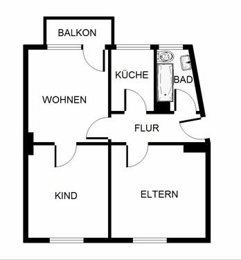 Foto - Charmante 3-Zimmer-Etagenwohnung in Gelsenkirchen – 68,31 m² Wohnfläche