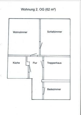 Foto - Mietwohnung 2. Etage - 319,00 EUR Kaltmiete,
