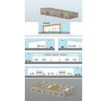 Neubau • Gewerbehallen mit Büro u. Stellplätze • 2 x 300m² - Iffezheim