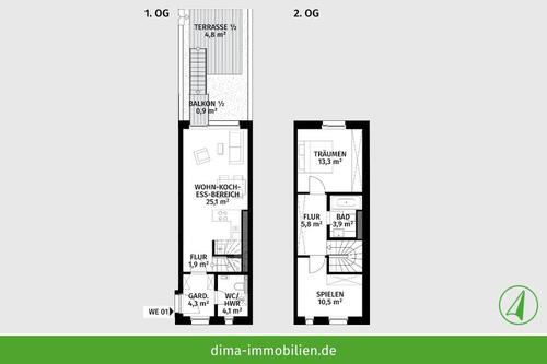 Foto - 3 Zimmer Maisonettenwohnung zur Miete in Leipzig