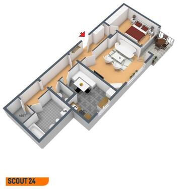 Foto - 2 Zimmer Erdgeschoßwohnung zur Miete in Wuppertal