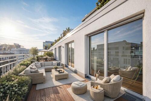 Foto - Atrium-Penthouse in den Nymphenburger Höfen der Maxvorstadt